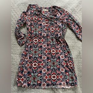 Ann Taylor LOFT tie waist dress L